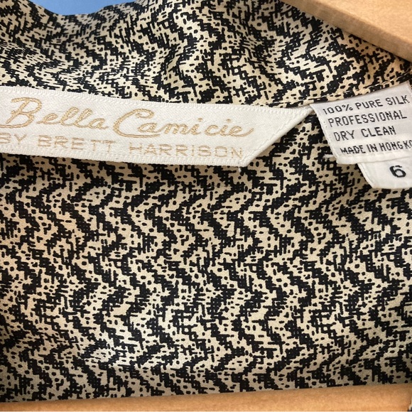 Vintage herringbone silk top! - Picture 4 of 6